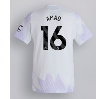 Manchester United Amad Diallo #16 Koszulka Wyjazdowa 2025-26 Krótki Rękaw